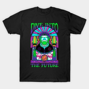 Dive into the future Pop art surrealism T-Shirt